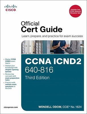 CCNA ICND2 640-816 Official Cert Guide- hardcover, 1587204355, Wendell Odom, new