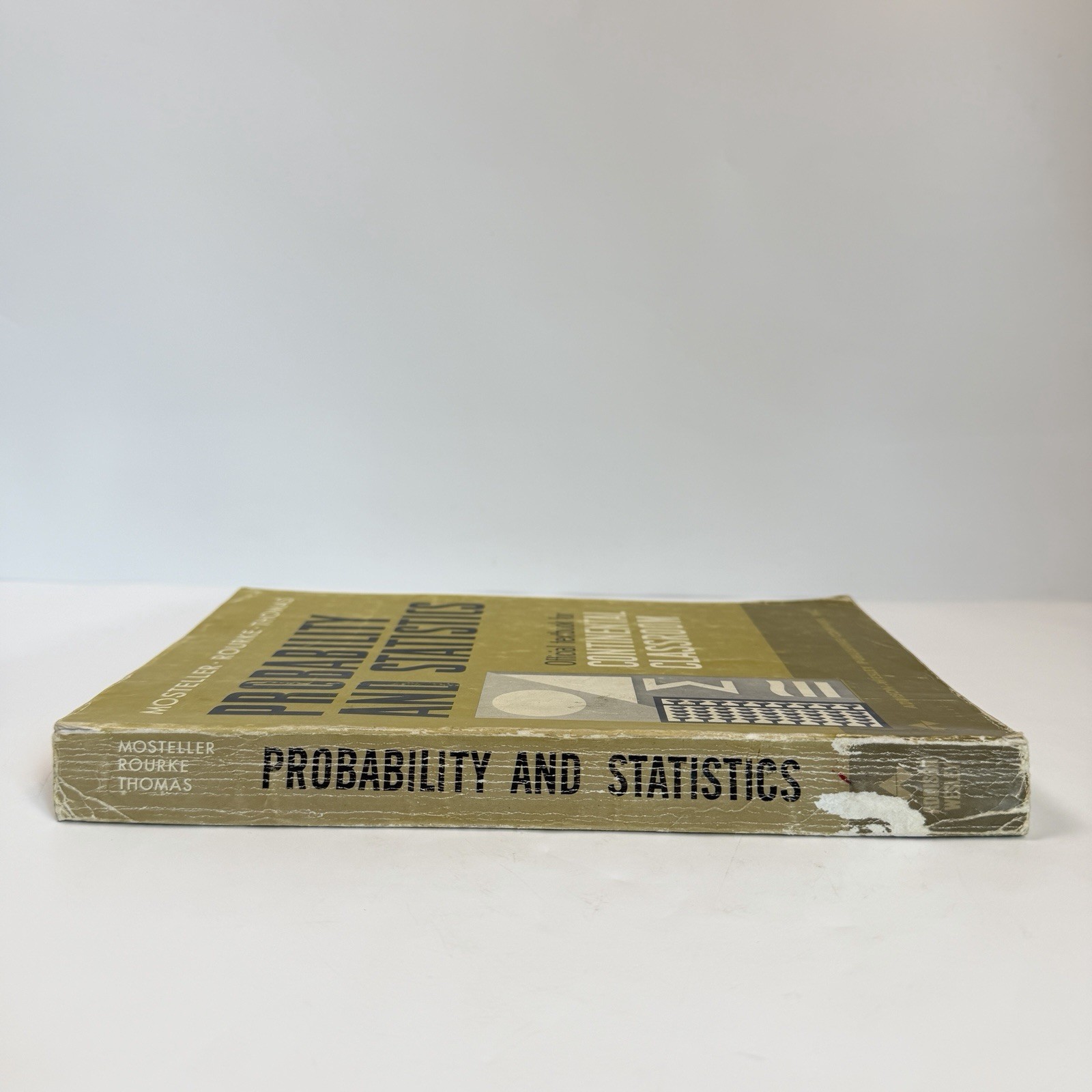 Probability and Statistics Mosteller Rourke Thomas 1961 Paperback Textbook