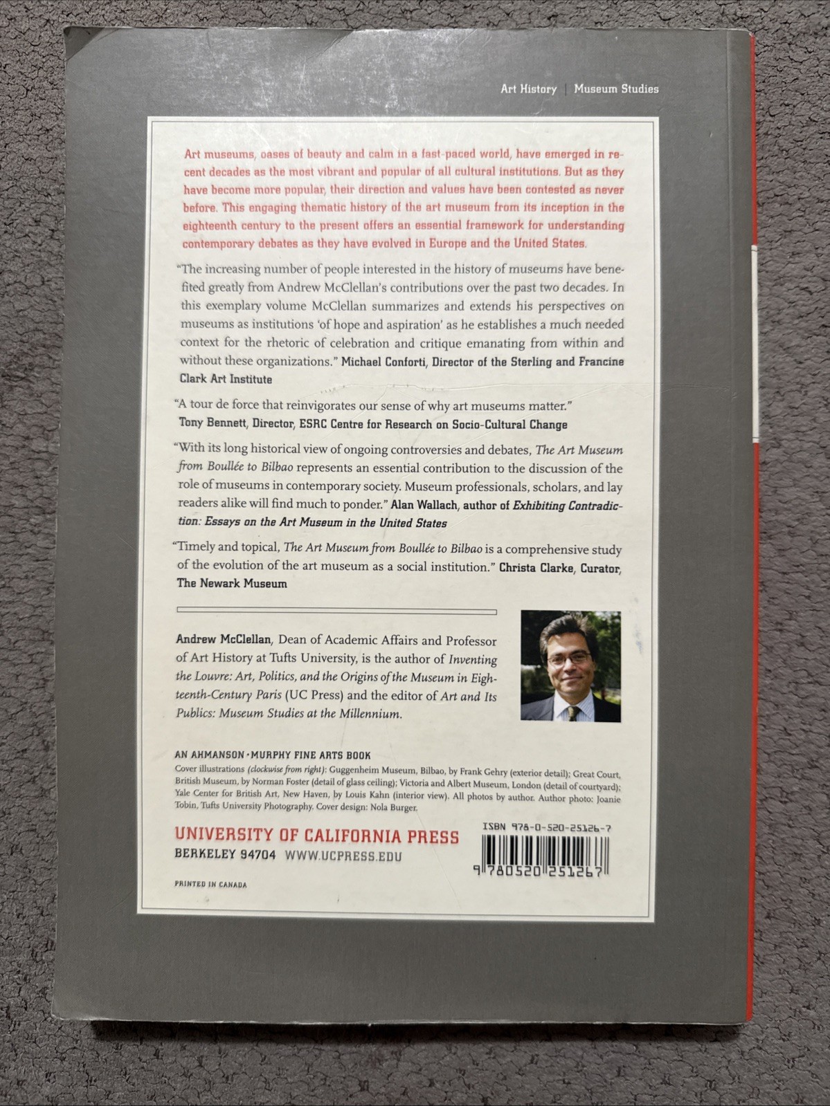 Art Museum from Boullee to Bilbao by Andrew McClellan Paperback / softback Book