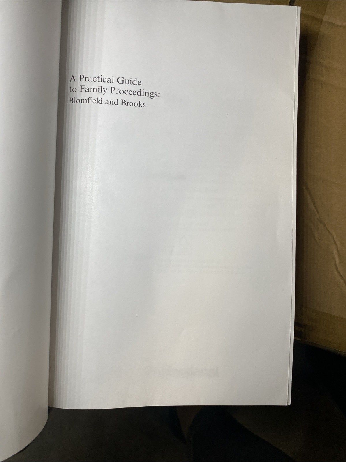 A Practical Guide to Family Proceedings: Blomfield and Brooks by Sophie Hill (En