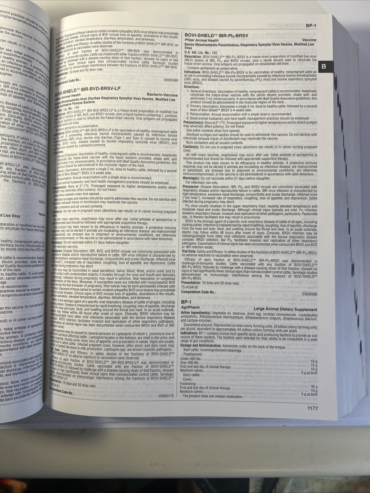 Compendium of Veterinary Products – Sixth Edition 2001 – B15