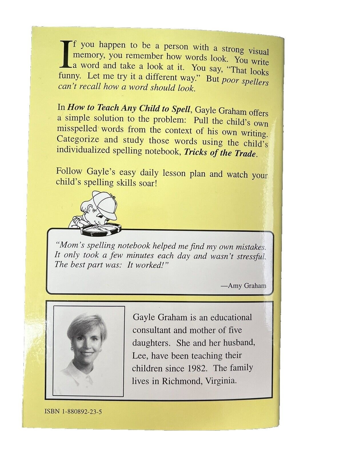 How to Teach Any Child to SPELL by Gayle Graham M.Ed.~1995 Common Sense PB~V2 05