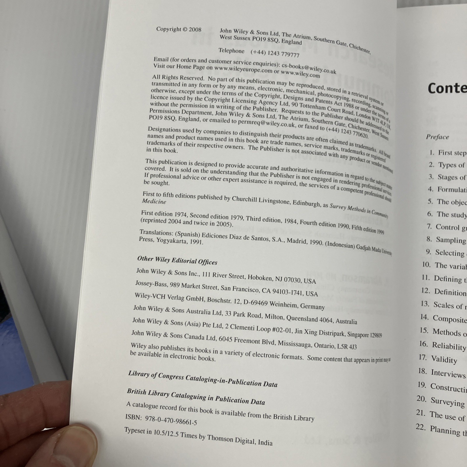 Research Methods in Community Medicine : Surveys Epidemiological Research 6th ed