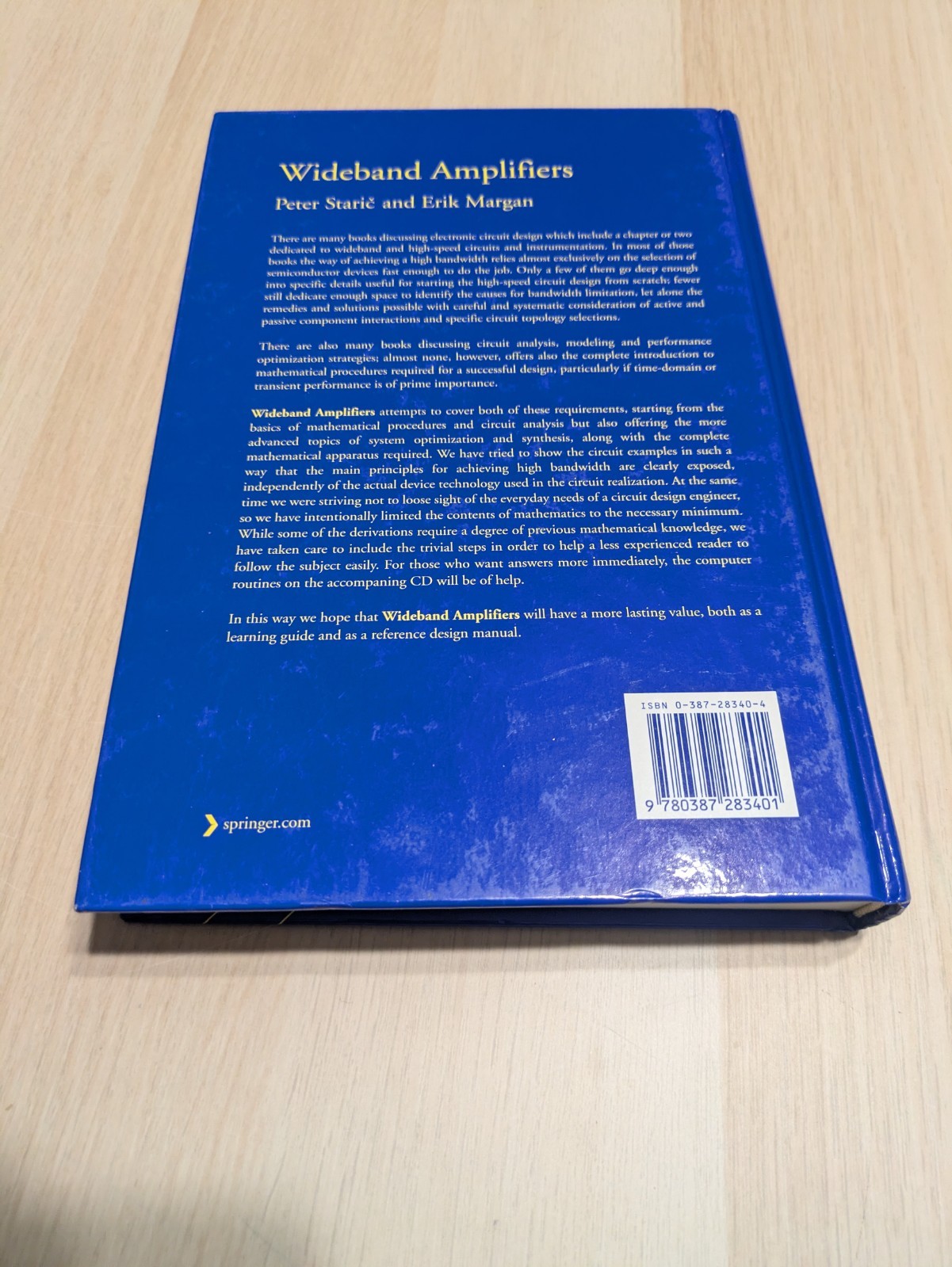 Wideband Amplifiers by Peter Staric and Erik Margan (2006, Hardcover)