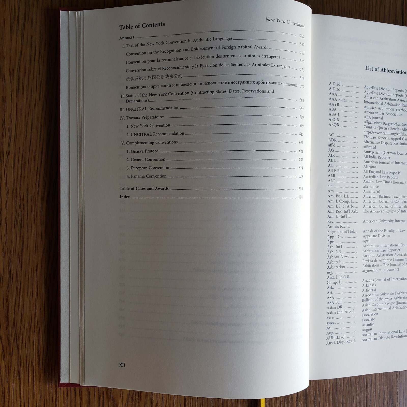New York Convention: Article-by-Article Commentary (Dr. Reinmar Wolff) 2nd ed.