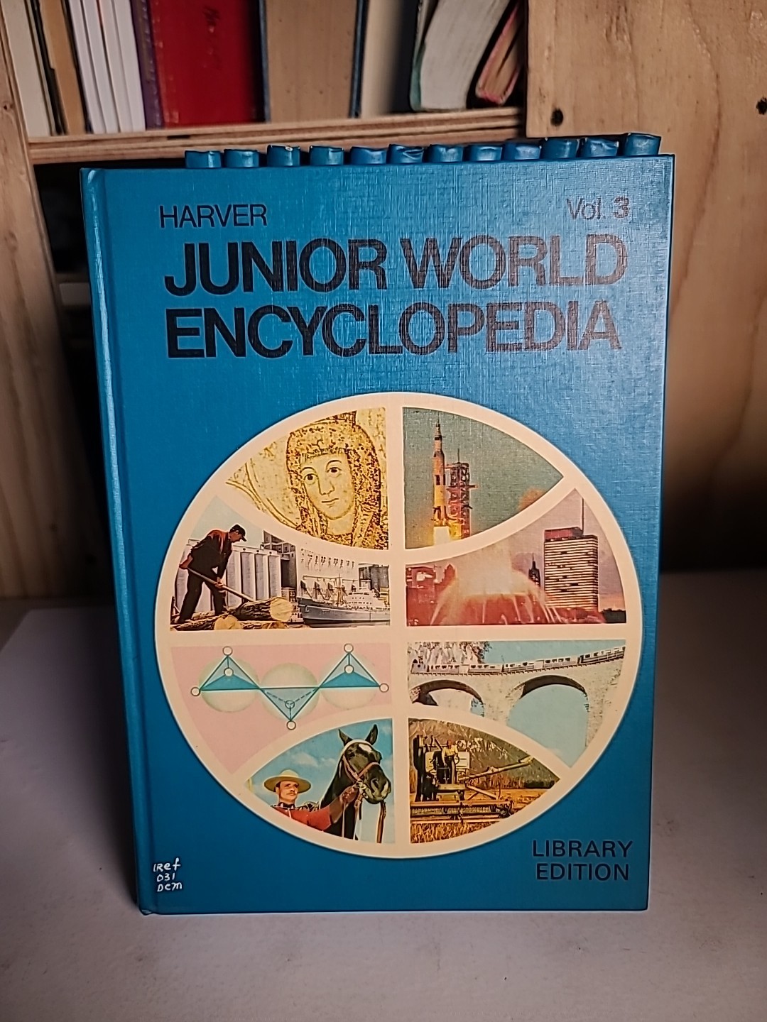 Harver Junior World Encyclopedia Complete Set 16 Volumes Hardcover Atlas Index