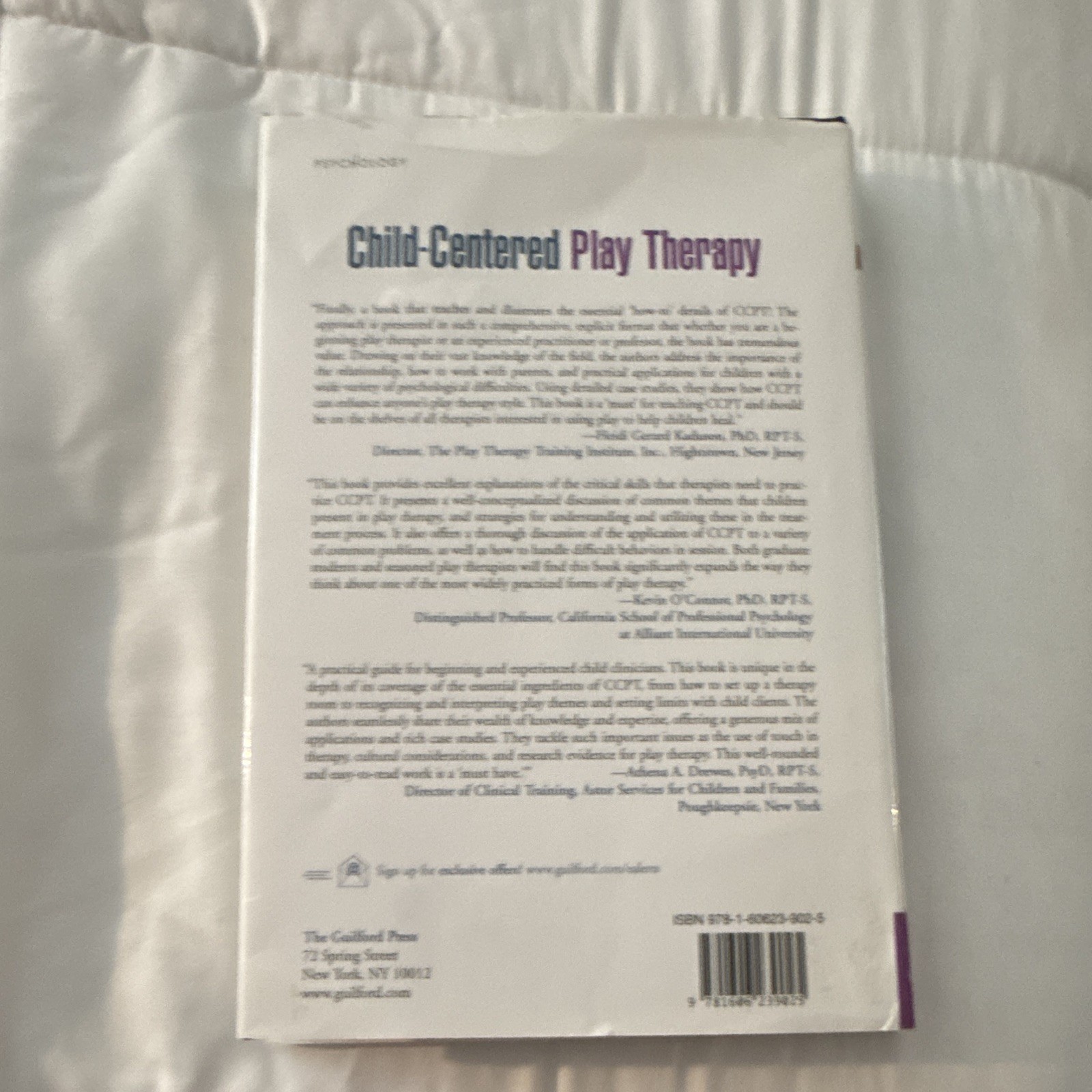 Guilford Child-Centered Play Therapy 1st Ed Hardcover 2011 VanFleet ISBN
