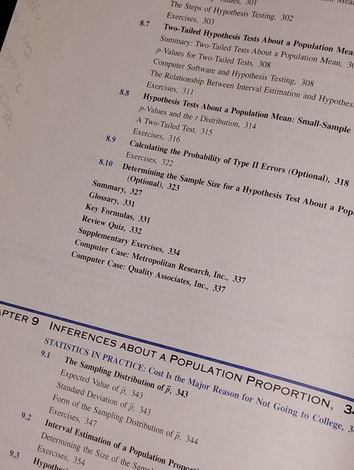 Statistics Professional development Hardcover Knowledge Book Almost 1000 Pages.