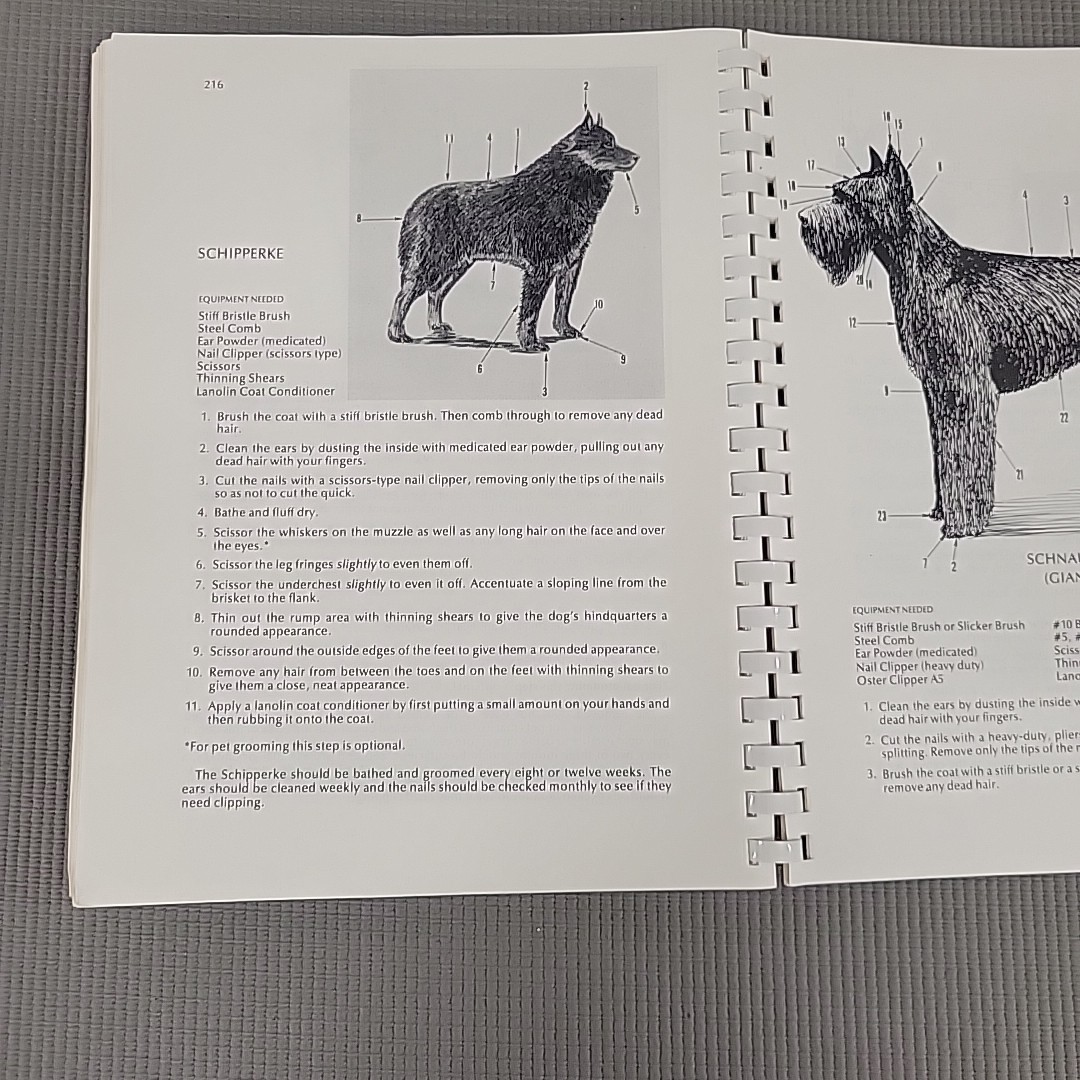 The All Breed Dog Grooming Guide Book by Sam Kohl & Catherine Goldstein Spiral