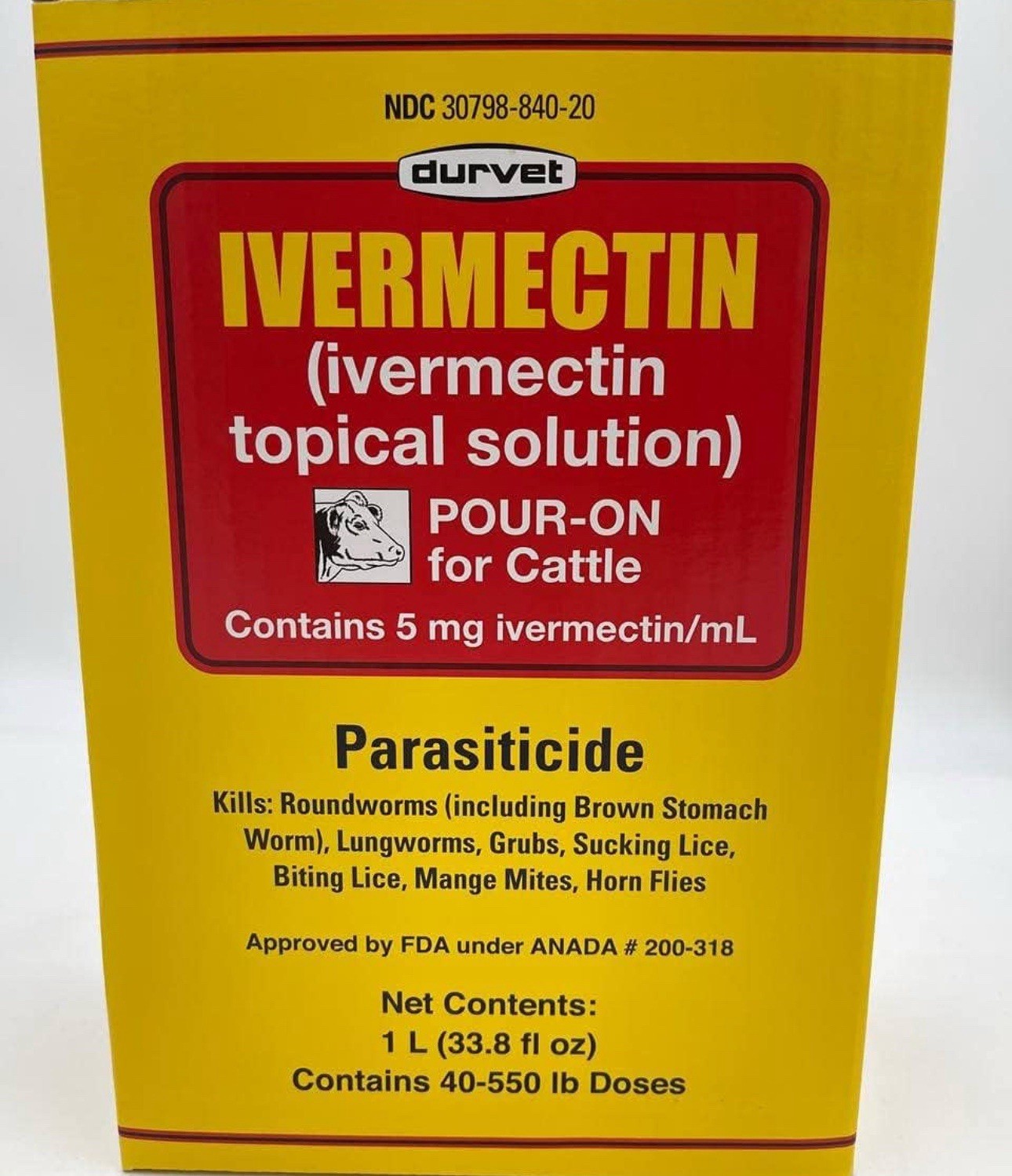 Ivermect 1000 mL Pour-On – Safe and Fast Treatment for Cattle Parasites