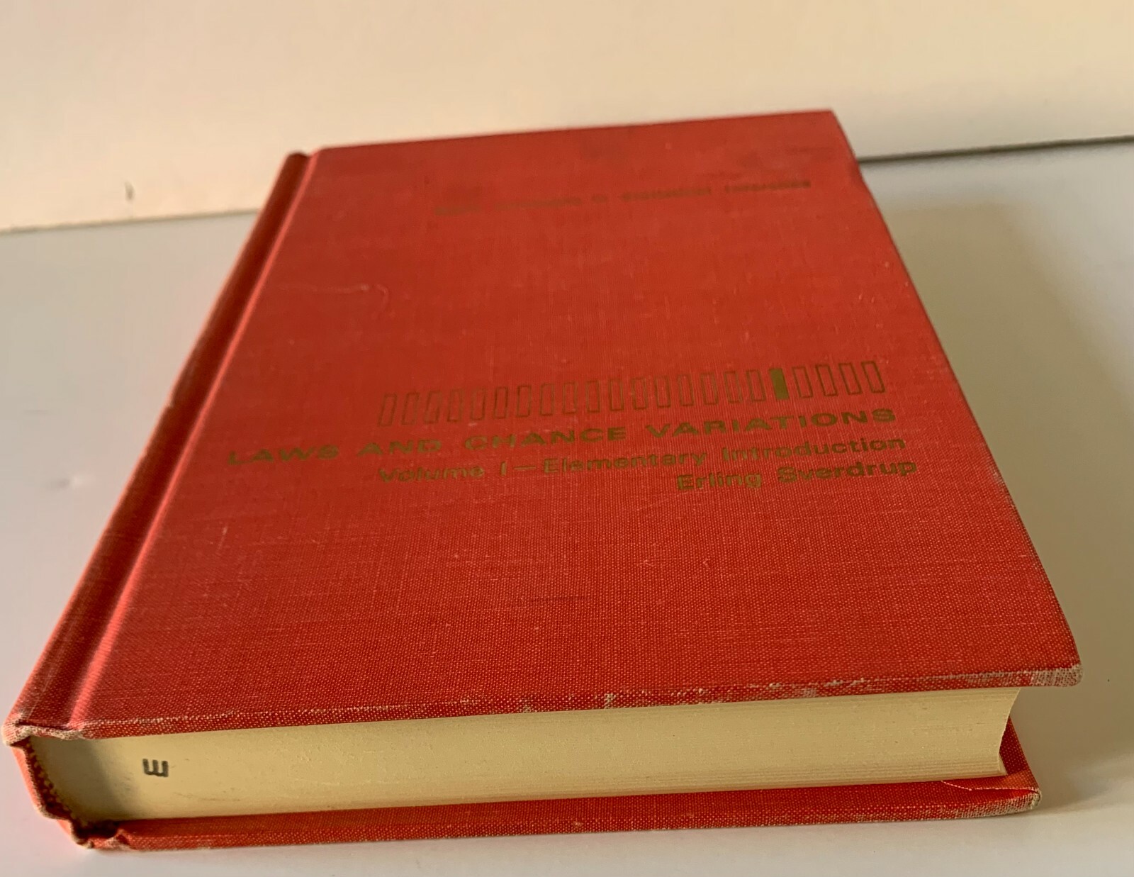 Basic Concepts Statistical Inference Laws & Chance Variations 1967 Sverdrup V1
