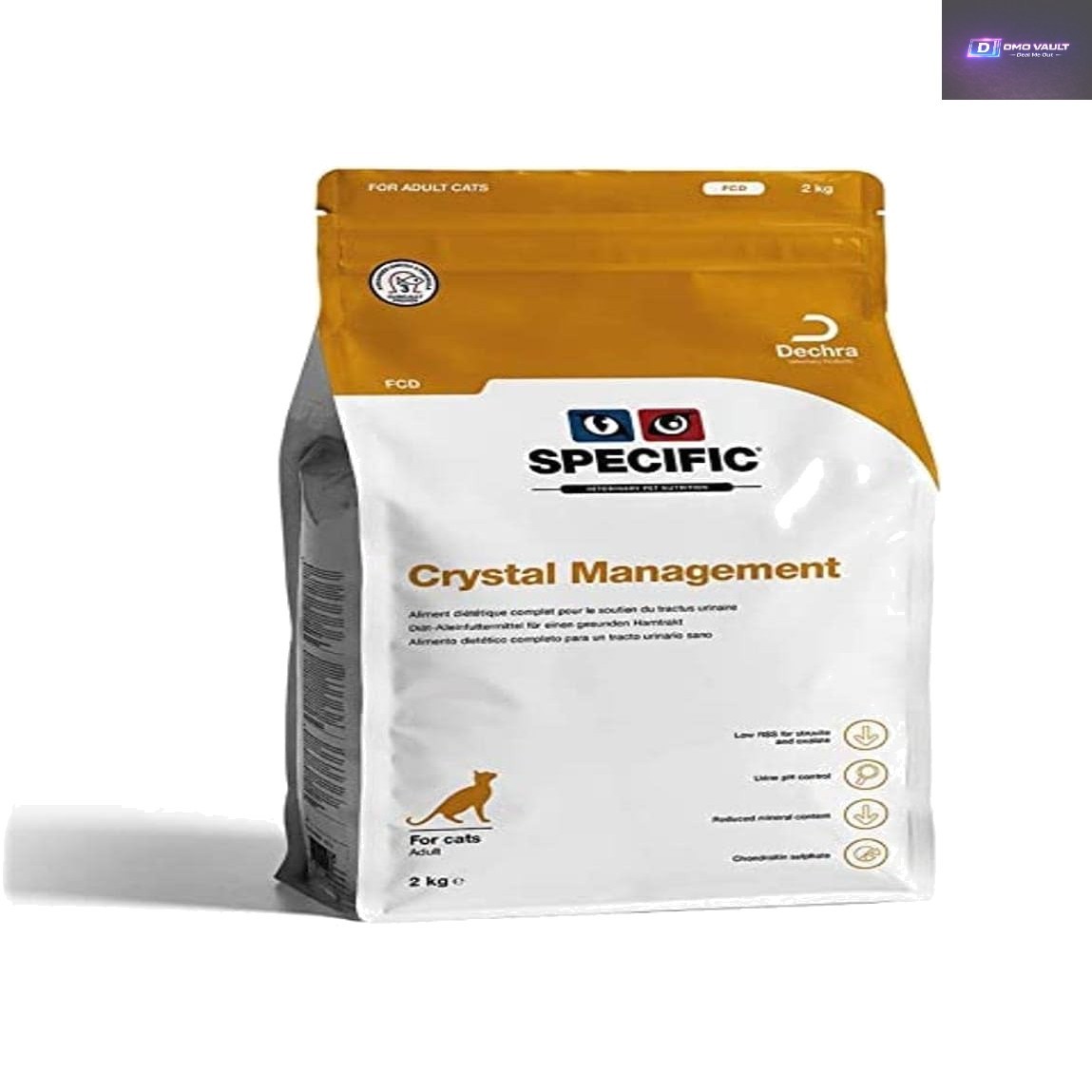 2kg Crystal Management FCD: All-Breed Cat Food with Omega-3 for Healthy Joints