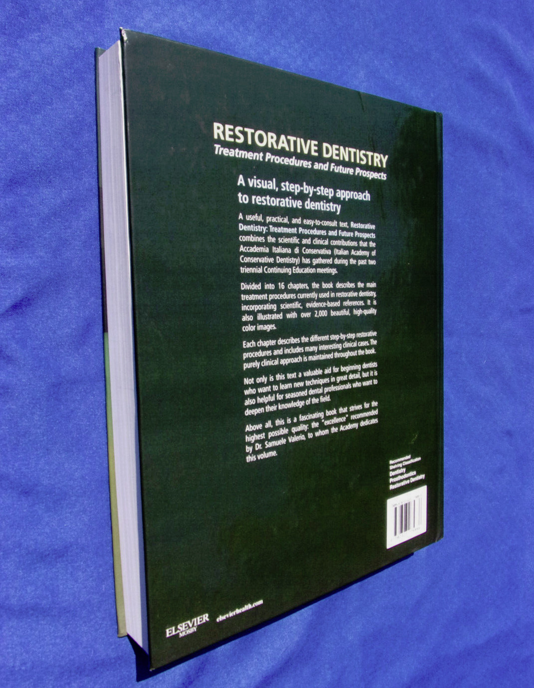 RESTORATIVE DENTISTRY By Italian Academy Denistry~Hardcover~Franco Brenna