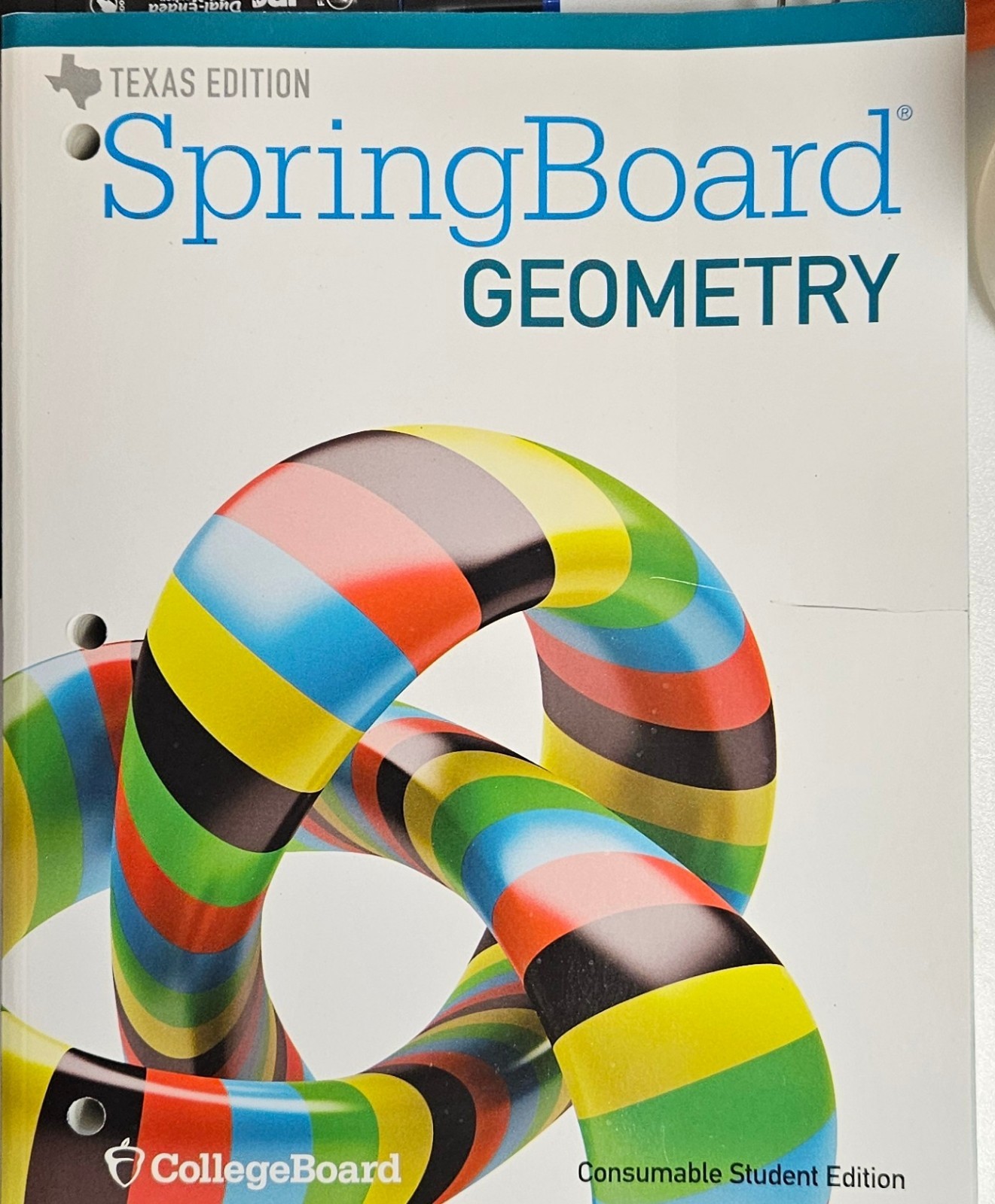 SpringBoard Geometry, Consumable Student Edition Paperback, Texas Edition,NEW