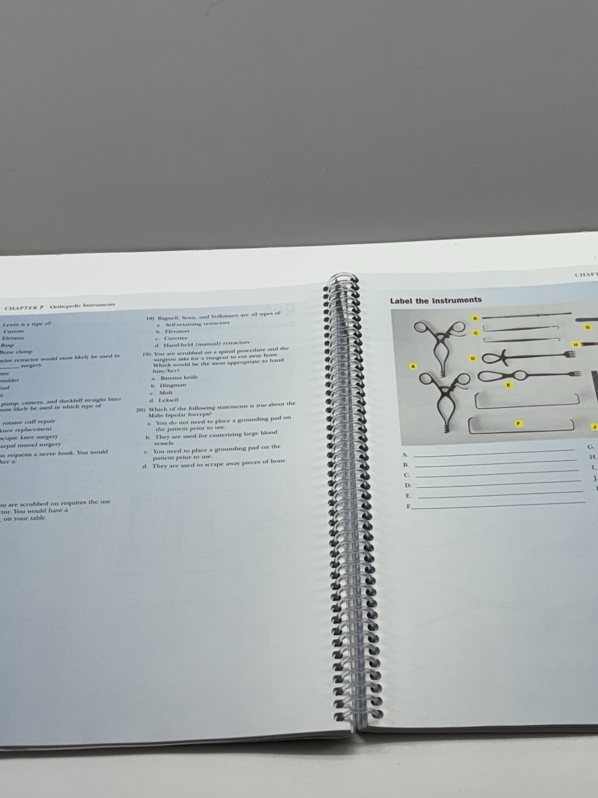 Differentiating Surgical Instruments – Spiral-bound – GOOD