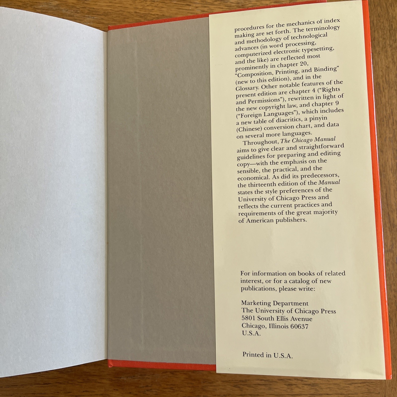 The Chicago Manual Of Style 13th Edition HCDJ 1982