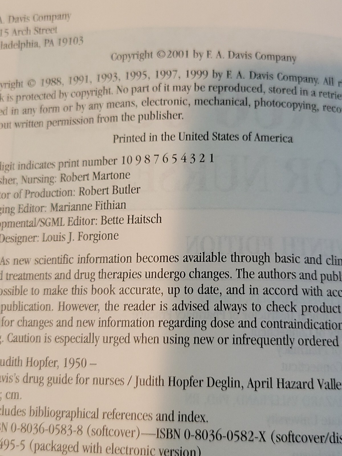 Davis’s Drug Guide for Nurses by April Hazard Vallerand and Judith Hopfer Deglin