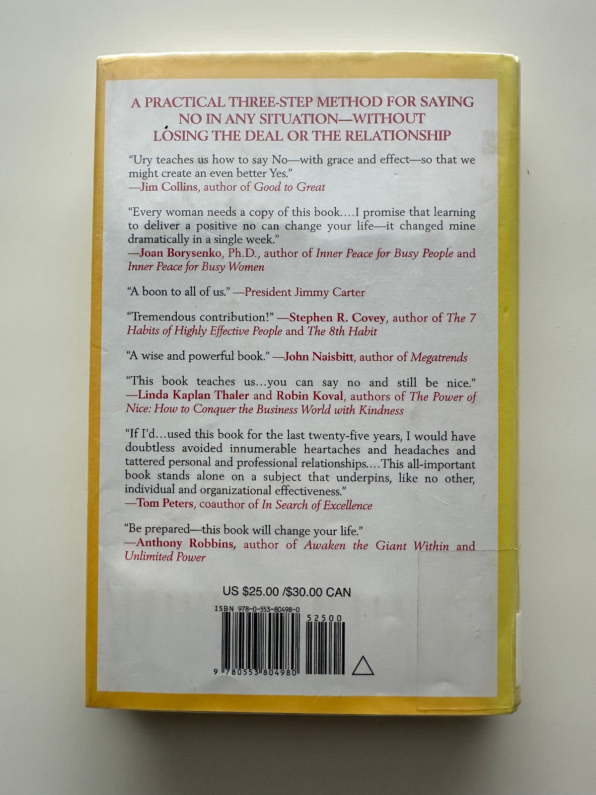 The Power of a Positive No: How to Say No and Still Get to Yes by William Ury